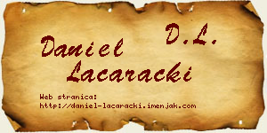 Daniel Laćarački vizit kartica